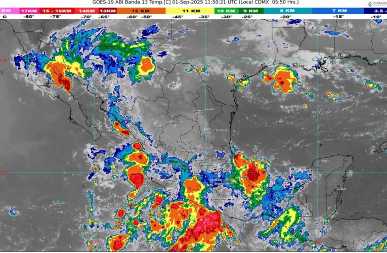Lluvias intensas y calor extremo azotarán gran parte de México