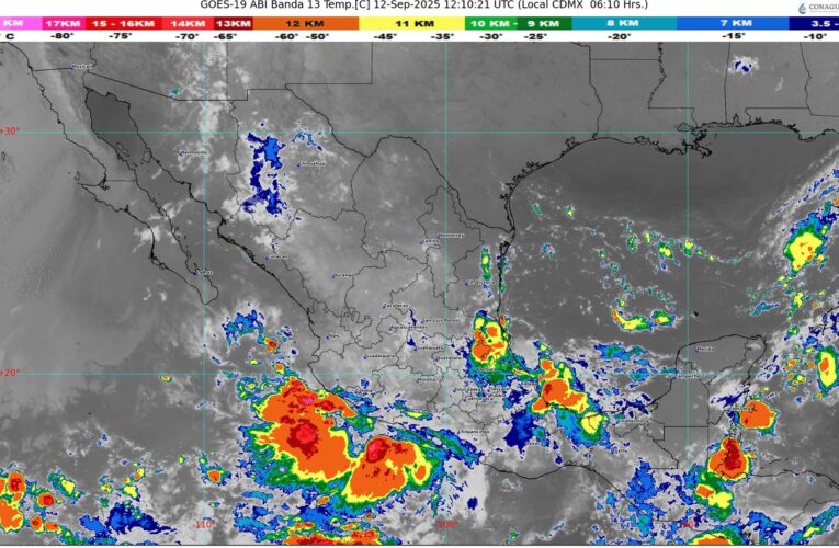Tormenta tropical y vaguadas generan precipitaciones en gran parte del país