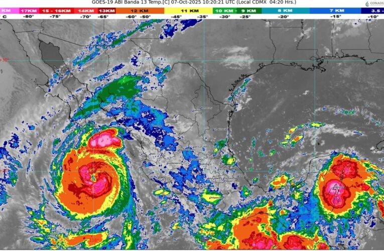 Temporal de lluvias muy fuertes a intensas, en el oriente, sur y sureste del territorio nacional