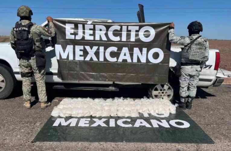 Aseguran cargamento de 200 kilos de metanfetamina, en Sonora