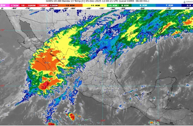 El frente frío 18 «se estacionará en México»