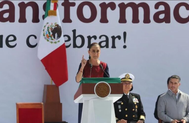 “México ya cambió… no somos colonia, ni protectorado de nadie»: Frases de Sheinbaum en mitin de siete años de la 4T
