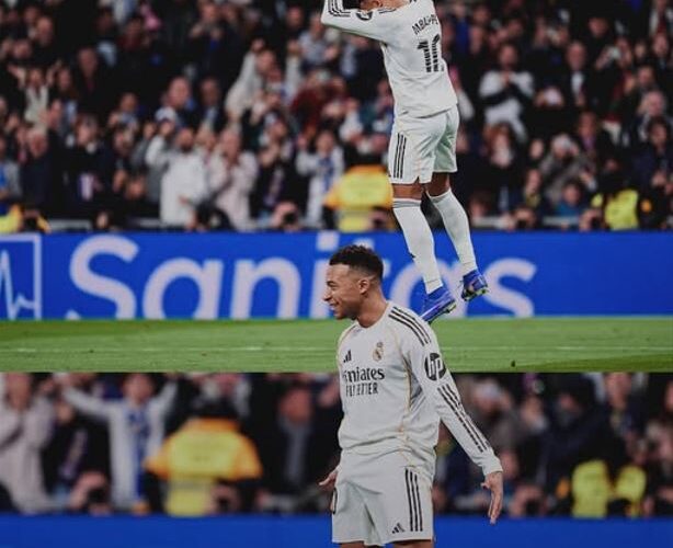 Kylian Mbappé iguala récord de goles en un año natural y lo celebra como Cristiano Ronaldo