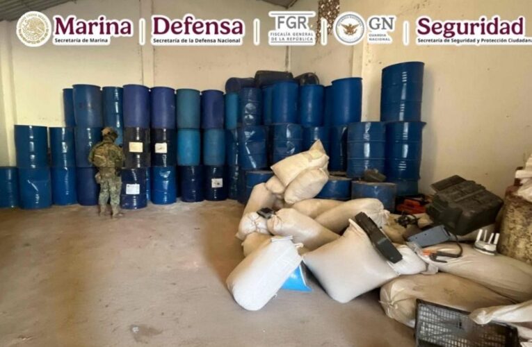 Desmantelan en Guerrero narcolaboratorio para tres tipos de drogas