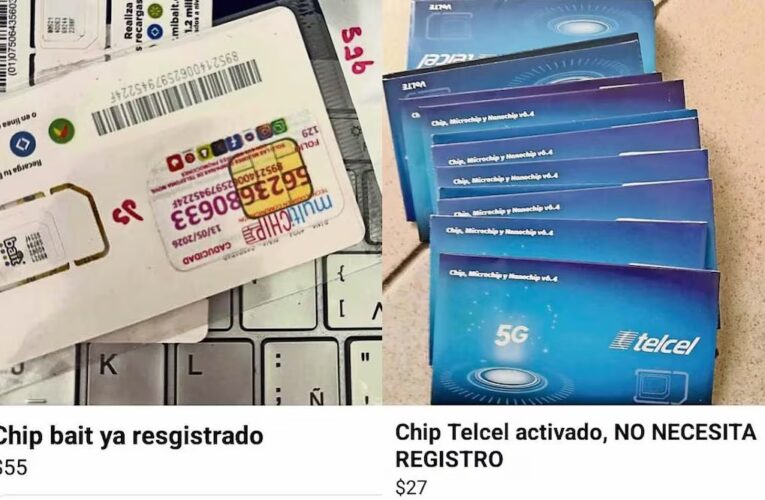 Nace en redes mercado negro de chips ya registrados
