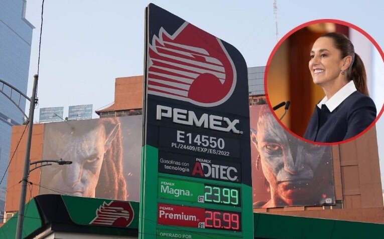 La gasolina «ya es más barata», dice Sheinbaum; Magna está por debajo de los 24 pesos por litro