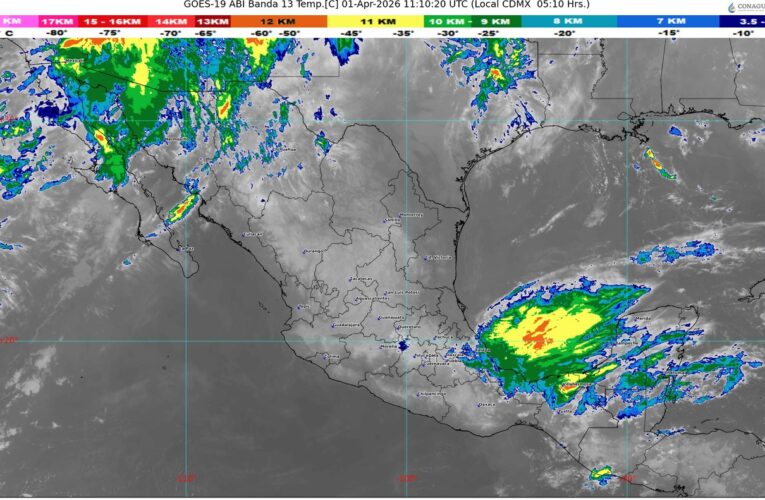 Una vaguada se desplazará sobre el sureste y la península de Yucatán