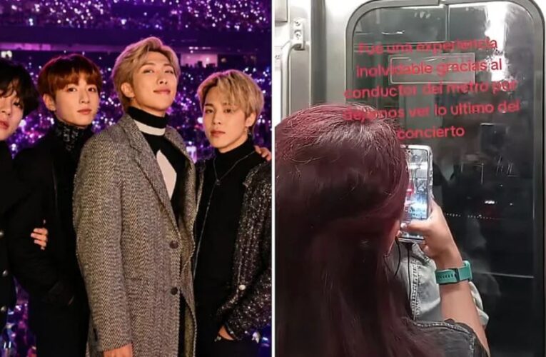 Conductor del Metro CdMx detiene el tren para que ARMYs disfrutaran lo último del concierto de BTS