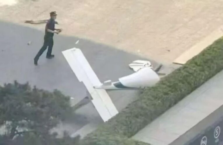 Se estrella avioneta contra el edificio más alto de Pekín