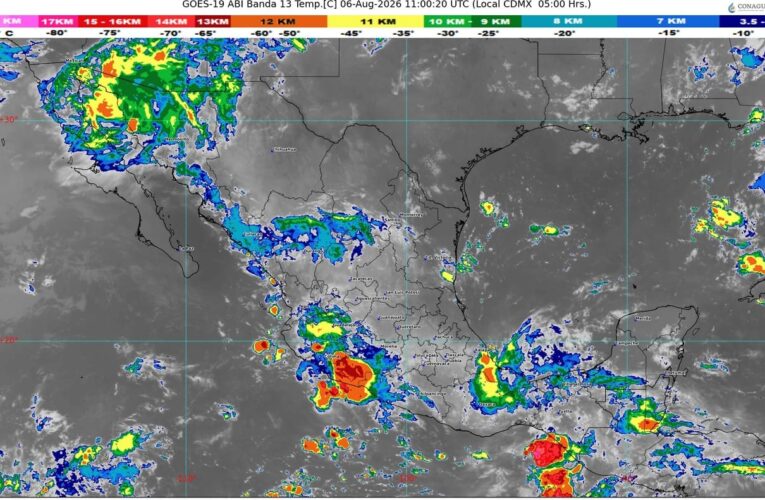 La onda tropical número 25 se desplazará sobre el sureste mexicano