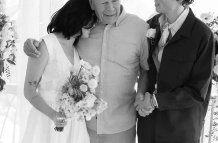 Bruce Willis sí acompañó a su hija Tallulah el día de su boda con Justin Acee