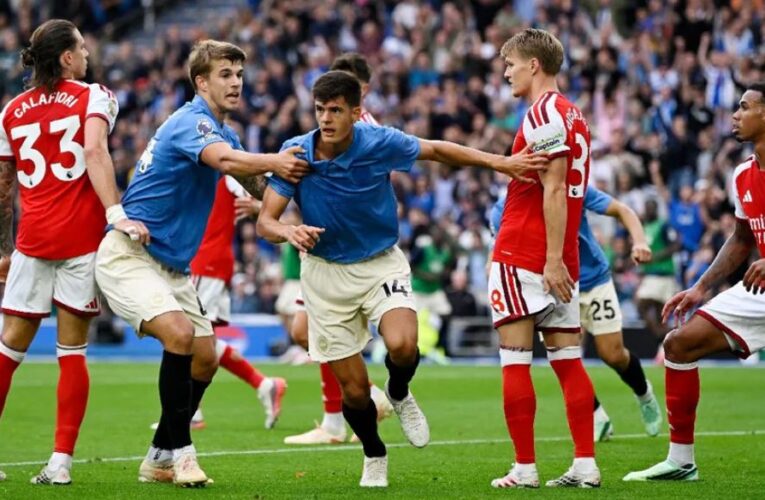 Brighton sorprende y acaba con el invicto del Arsenal en al Premier League