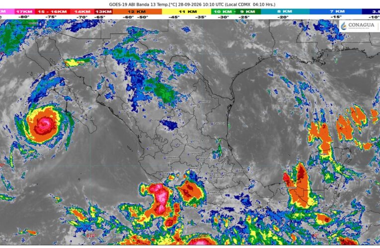 Se prevé que el centro del huracán Polo toque tierra en Baja California Sur.